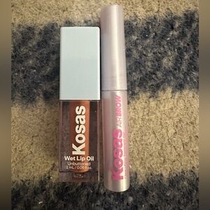 Kosas Wet Lip Oil and Air Brow Gel - Mini Size